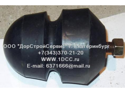 Отбойник рессоры передней круглый с болтом H2/H3 HOWO (ХОВО) WG9725521210 фото 1 Краснодар