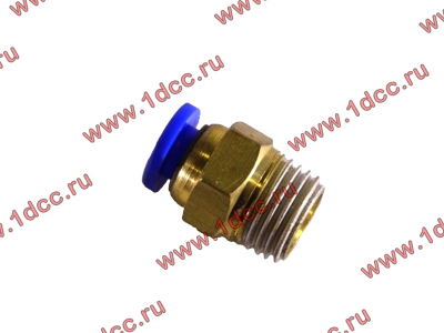 Фитинг (бронза, прямой, П конус 10) d-6 HOWO (ХОВО)  фото 1 Краснодар