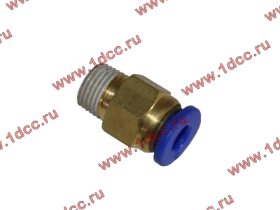 Фитинг (бронза, прямой, П конус 10) d-5 HOWO (ХОВО)  фото 1 Краснодар