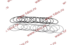 Кольцо уплотнительное гильзы цилиндра (комплект 12 тонких и 12 толстых) двигатель TD226B6G фото Краснодар